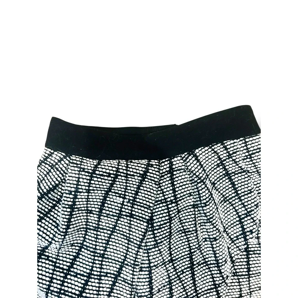 Banana Republic Black‎ White Tweed Skort Size 2 Petite Lined Mini Skirt Shorts - Picture 12 of 12